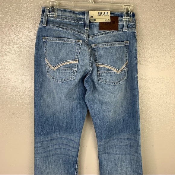 Reclaim Light Wash Regular Bootcut Jeans New with Tags - Picture 5 of 7